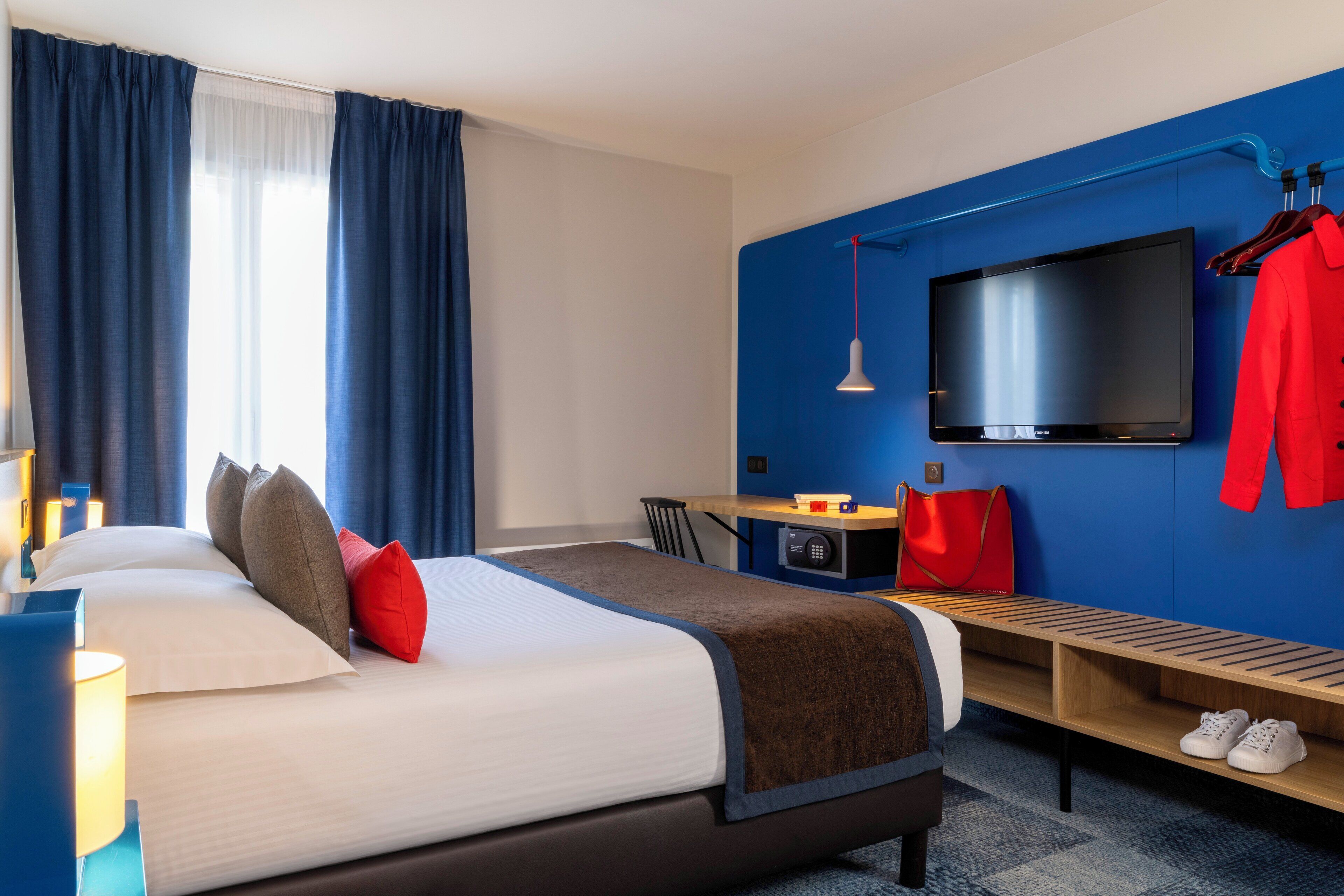 Standard Double Room or Single use | In-room safe, desk, laptop workspace, blackout drapes