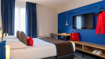 Standard Double Room or Single use | In-room safe, desk, laptop workspace, blackout drapes