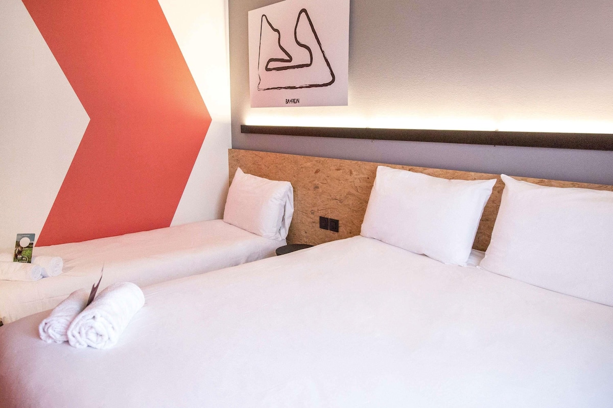 premium bedding, desk, blackout curtains, soundproofing