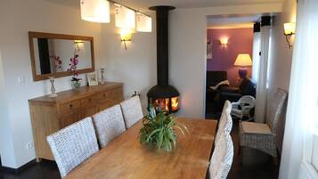 Family Apartment | Living area | 24-inch flat-screen TV with digital channels, TV