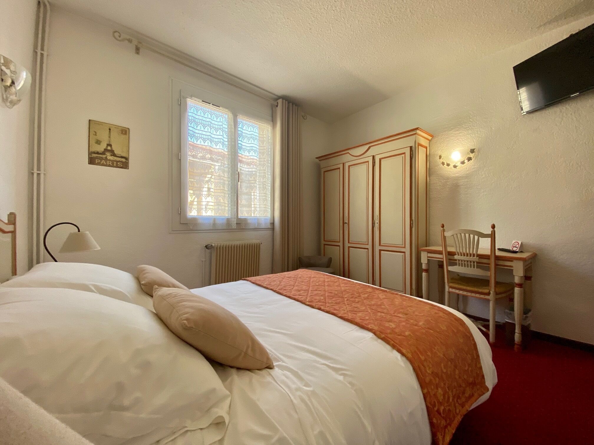 double room | in-room safe, desk, soundproofing, iron/ironing board