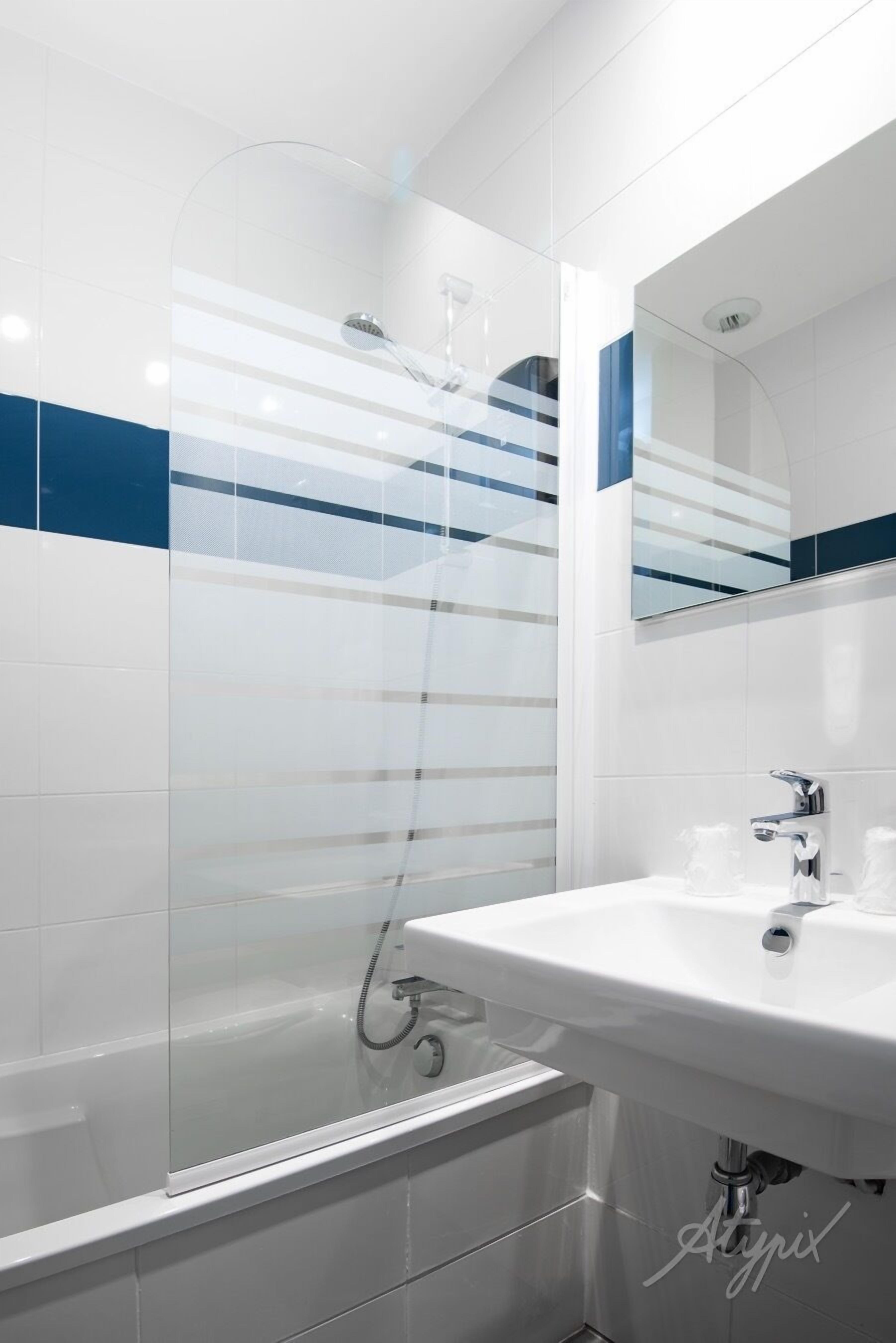 free toiletries, hair dryer, towels