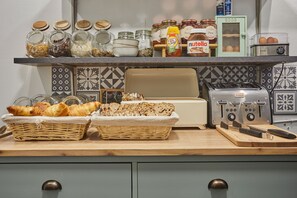 Daily buffet breakfast (EUR 12 per person)