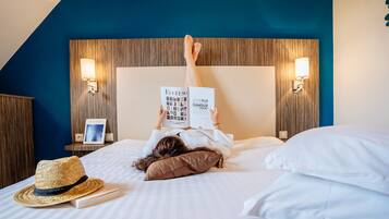 Literie de qualité supérieure, coffres-forts dans les chambres