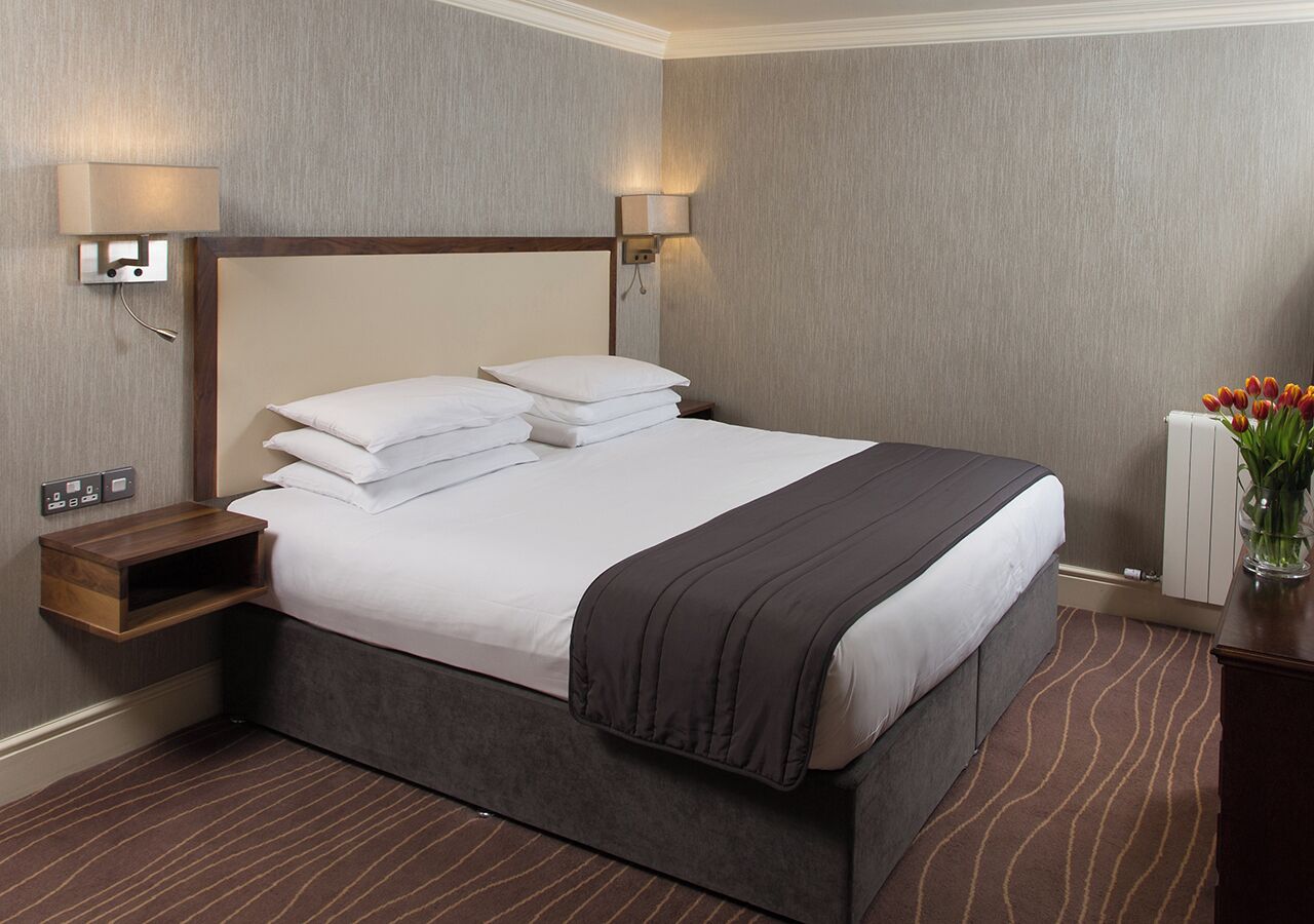 Hypo-allergenic bedding, desk, soundproofing, iron/ironing board