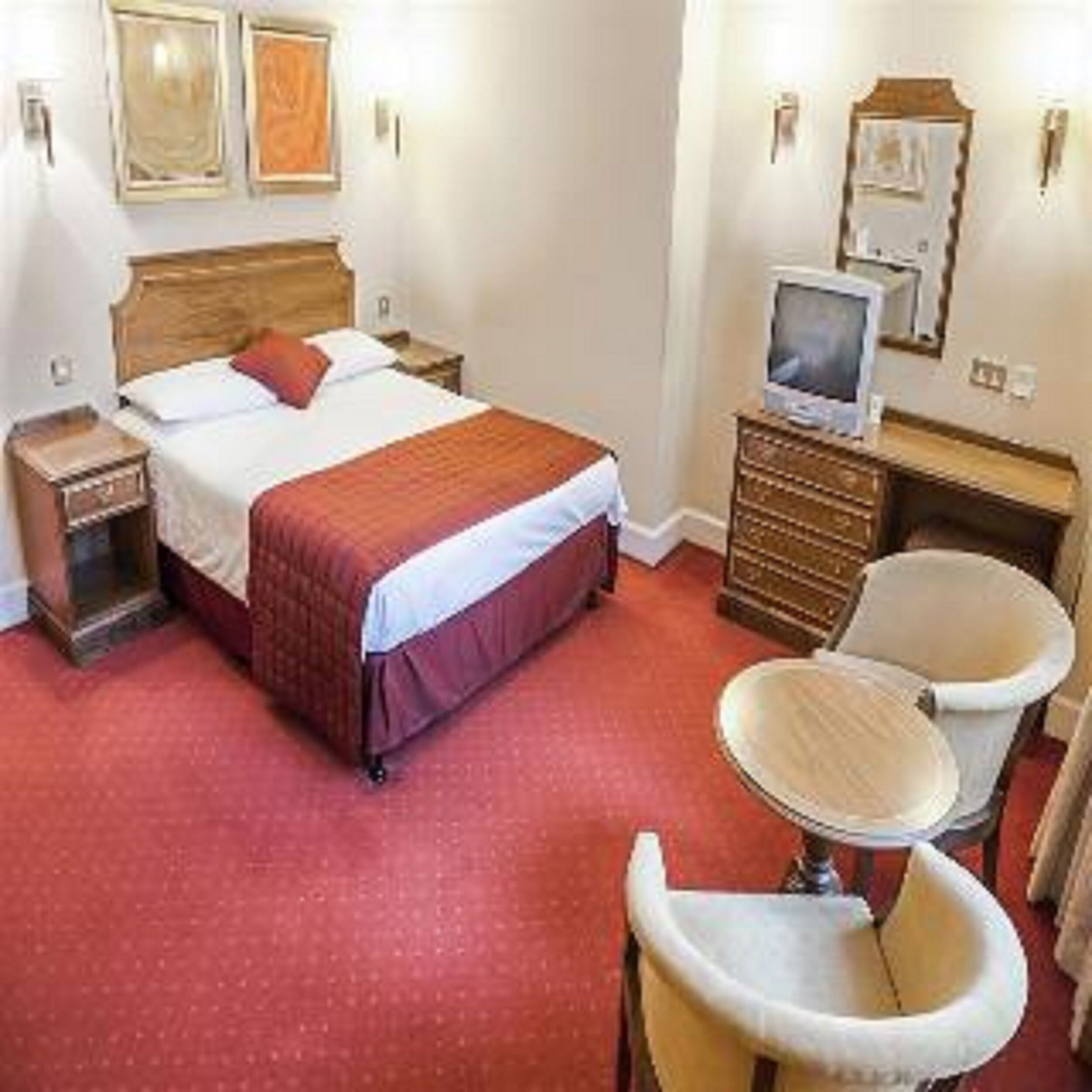 Hypo-allergenic bedding, desk, soundproofing, iron/ironing board