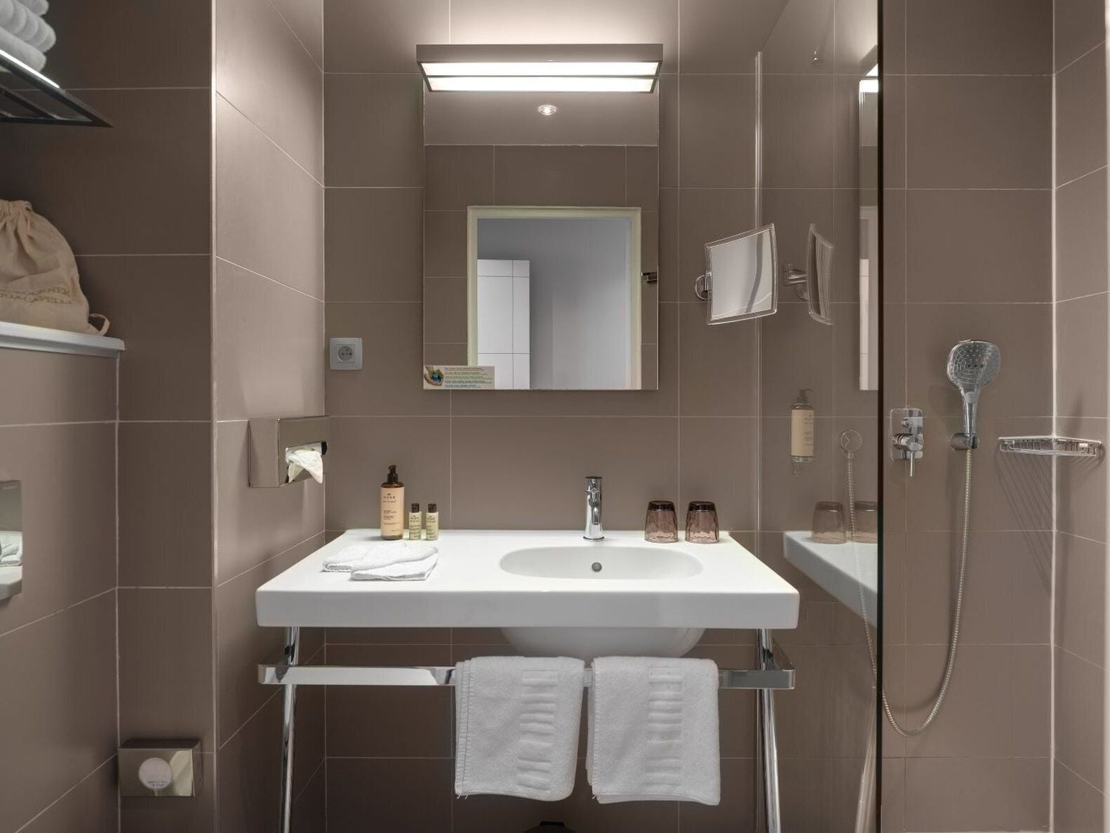 free toiletries, hair dryer, bathrobes, slippers