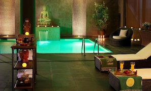 Sauna, Turkish bath, body treatments, Thai massages, facials