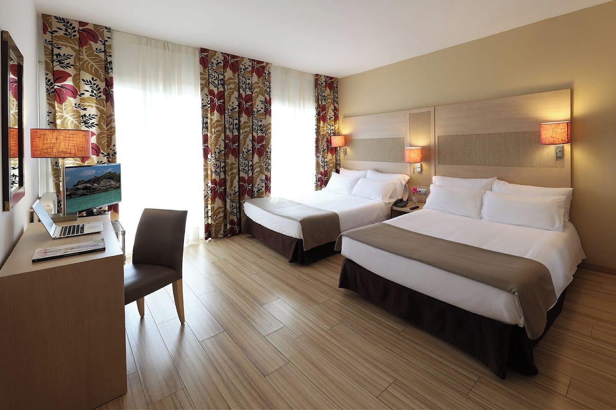 Comfort Quadruple Room, 2 Double Beds | Premium bedding, blackout drapes, soundproofing, free WiFi