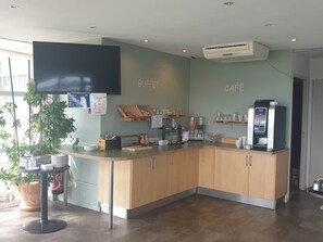 Daily buffet breakfast for a fee