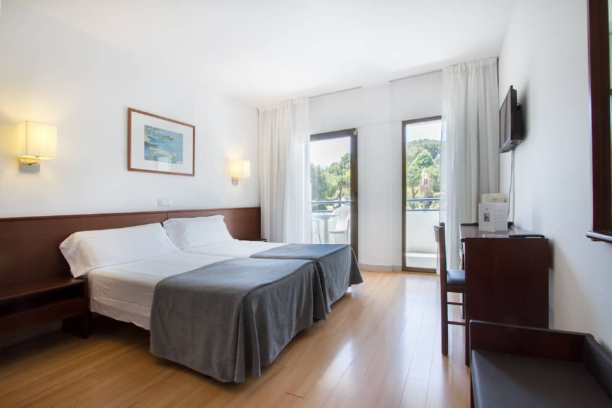 Desk, free WiFi, bed sheets