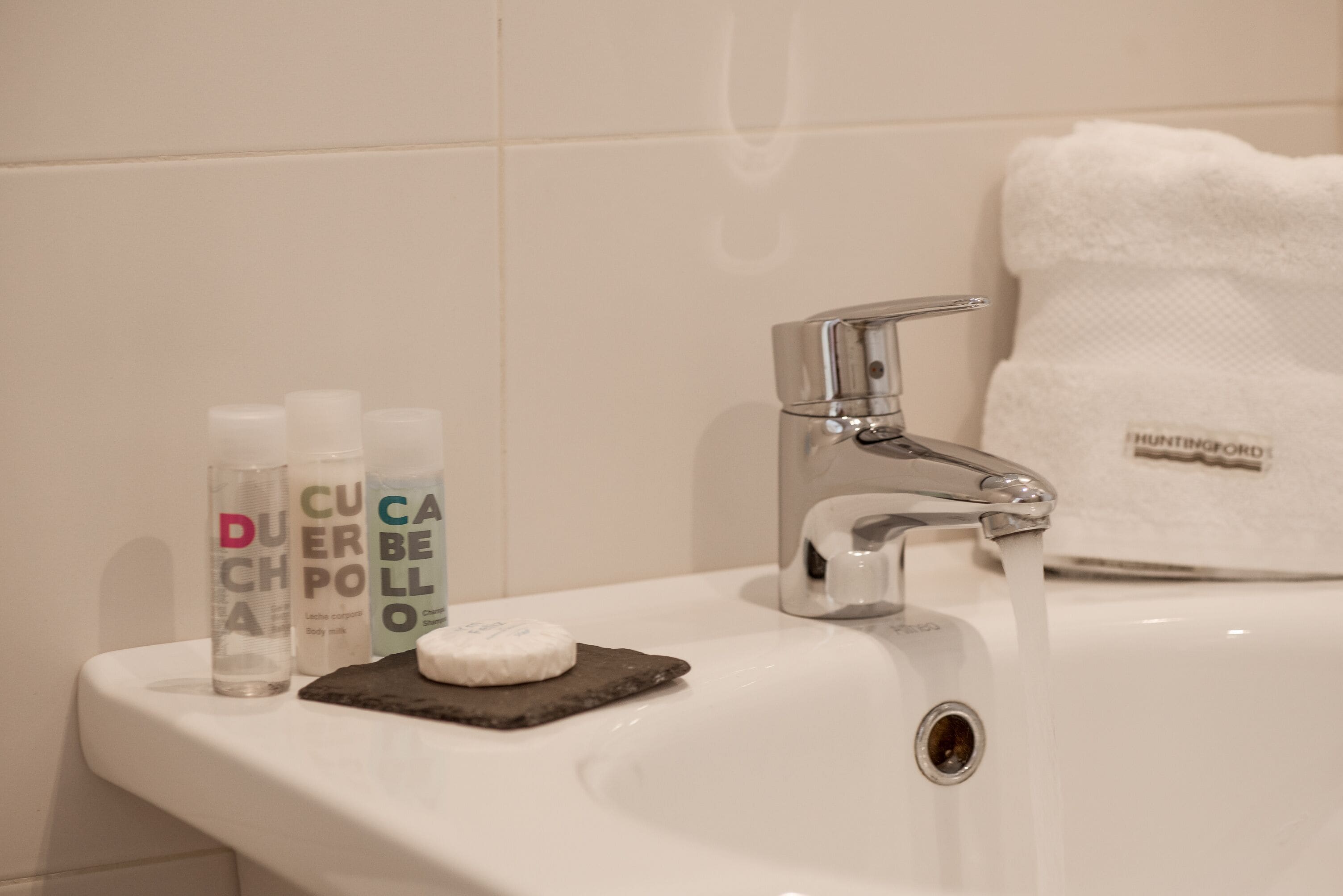 single room | bathroom | shower, hair dryer, towels