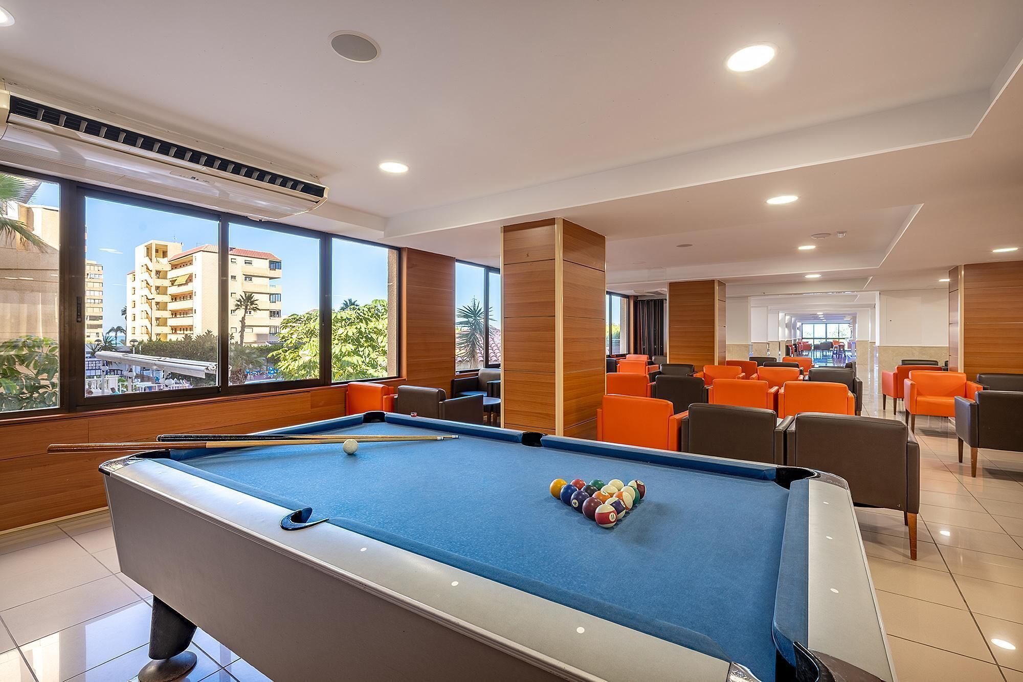 2 outdoor pools, pool umbrellas, pool loungers