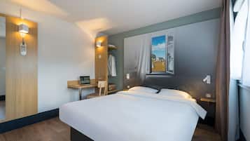 Chambre Double, 1 grand lit, non-fumeurs | Literie de qualité supérieure, bureau