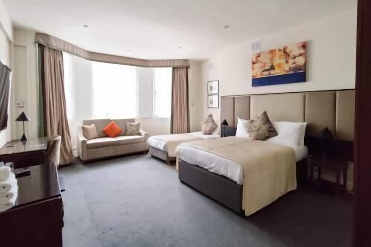 Desk, iron/ironing board, free WiFi, bed sheets