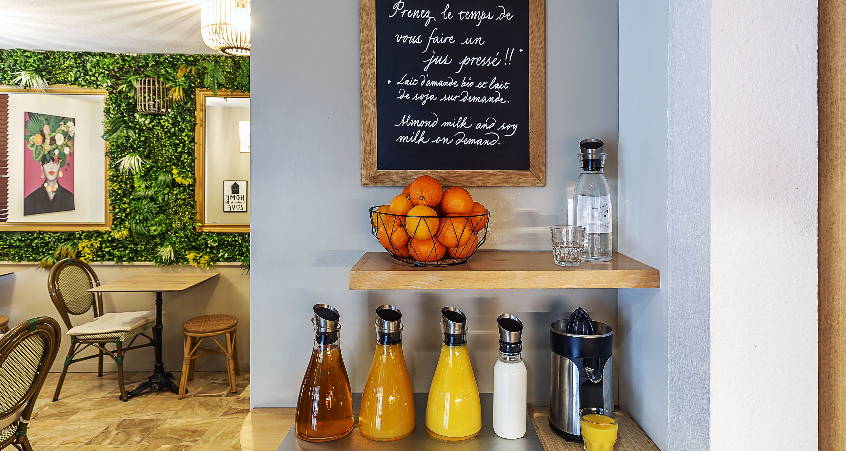 daily buffet breakfast (eur 9.90 per person)