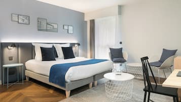 In-room safe, desk, blackout curtains, soundproofing