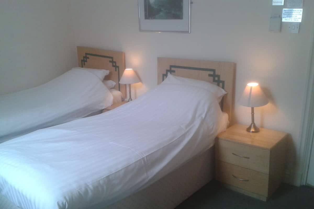 Twin kamer | Een kluis op de kamer, een bureau, gratis wifi, beddengoed
