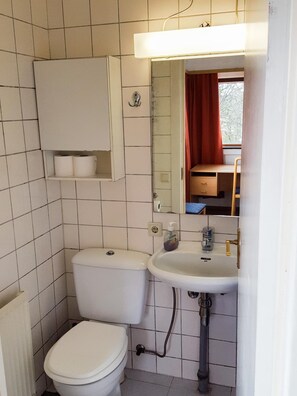 シャワー、ヘアドライヤー、タオル