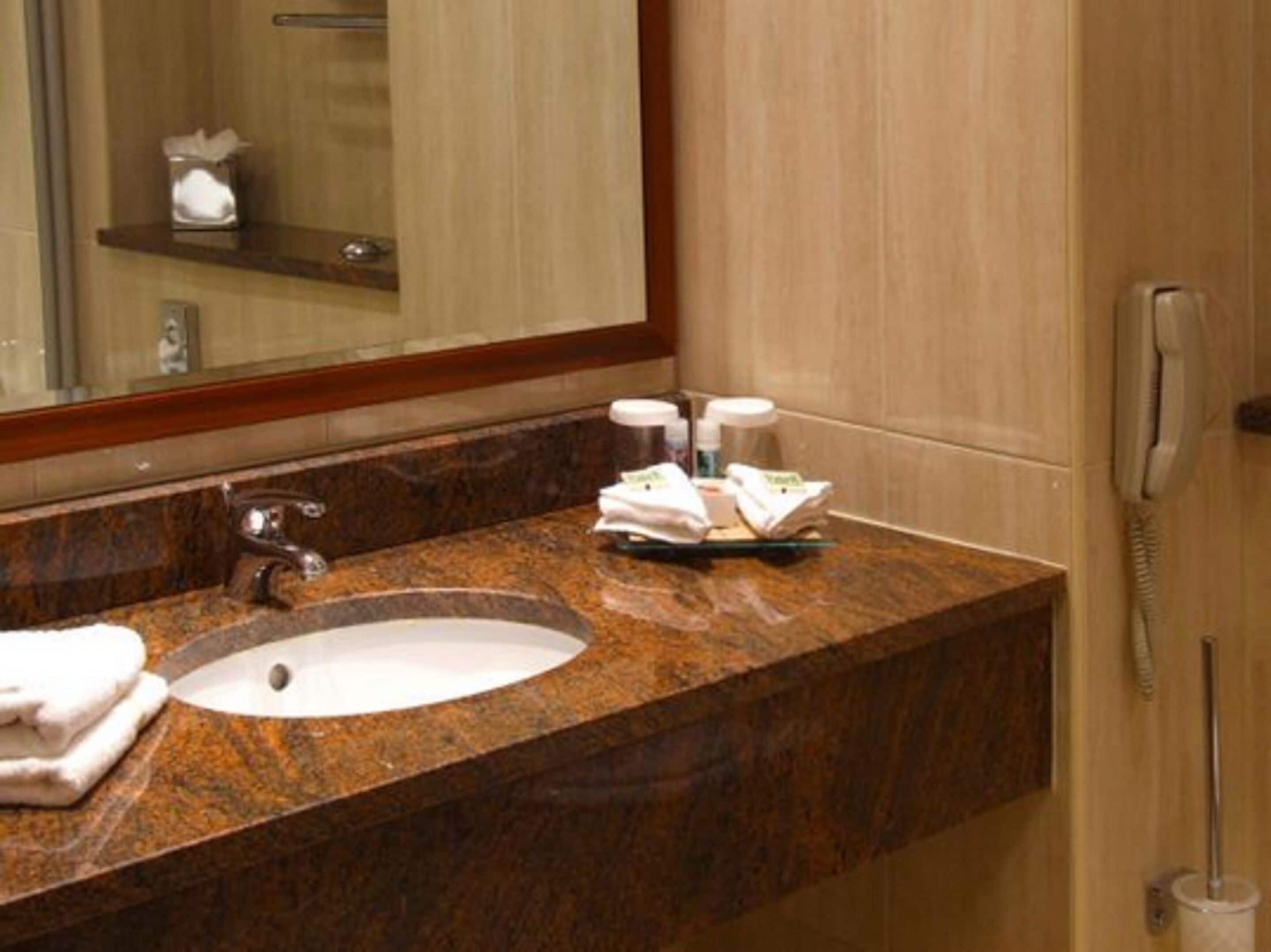 free toiletries, hair dryer, towels, soap