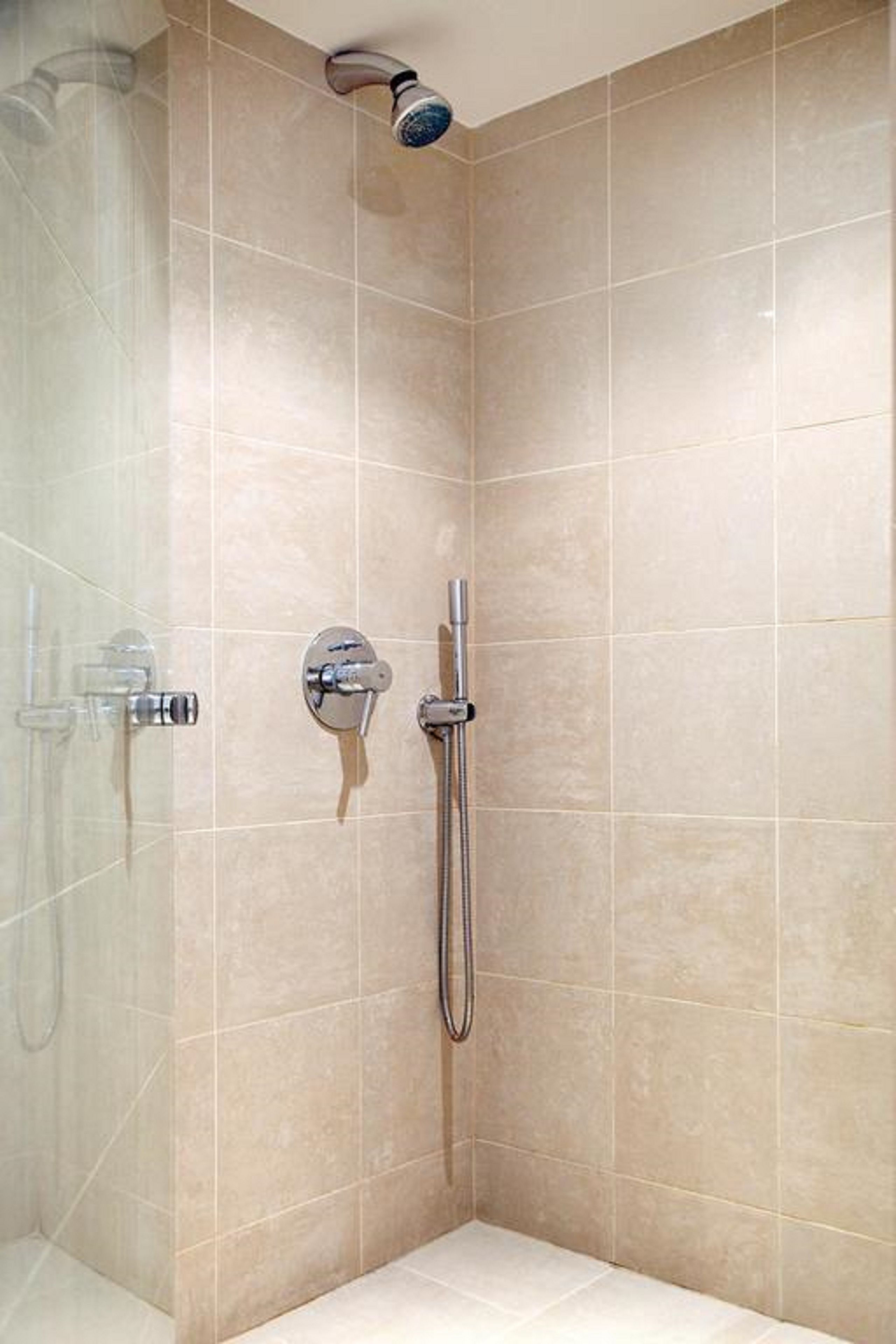 free toiletries, hair dryer, towels