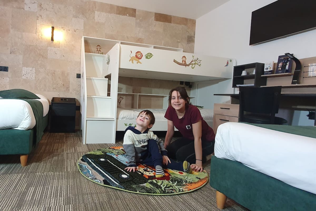 Family Room (For 5) | Blackout drapes, soundproofing, iron/ironing board (on request)