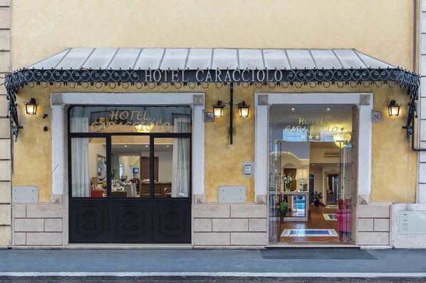 Façana frontal de l'allotjament