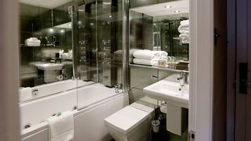 Townhouse Grand | Bathroom | Jetted tub, hydromassage showerhead, designer toiletries, hair dryer