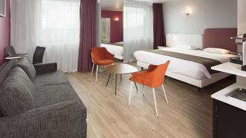 Desk, iron/ironing board, free WiFi, bed sheets