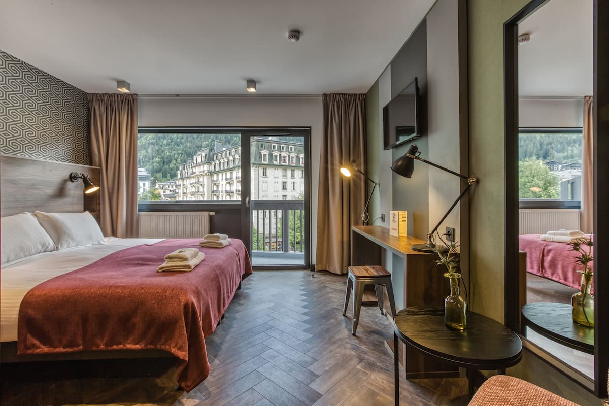 Chambre Double ou Twin - avec Balcon et vue Montagnes | Skrivbord, gratis wi-fi och sängkläder
