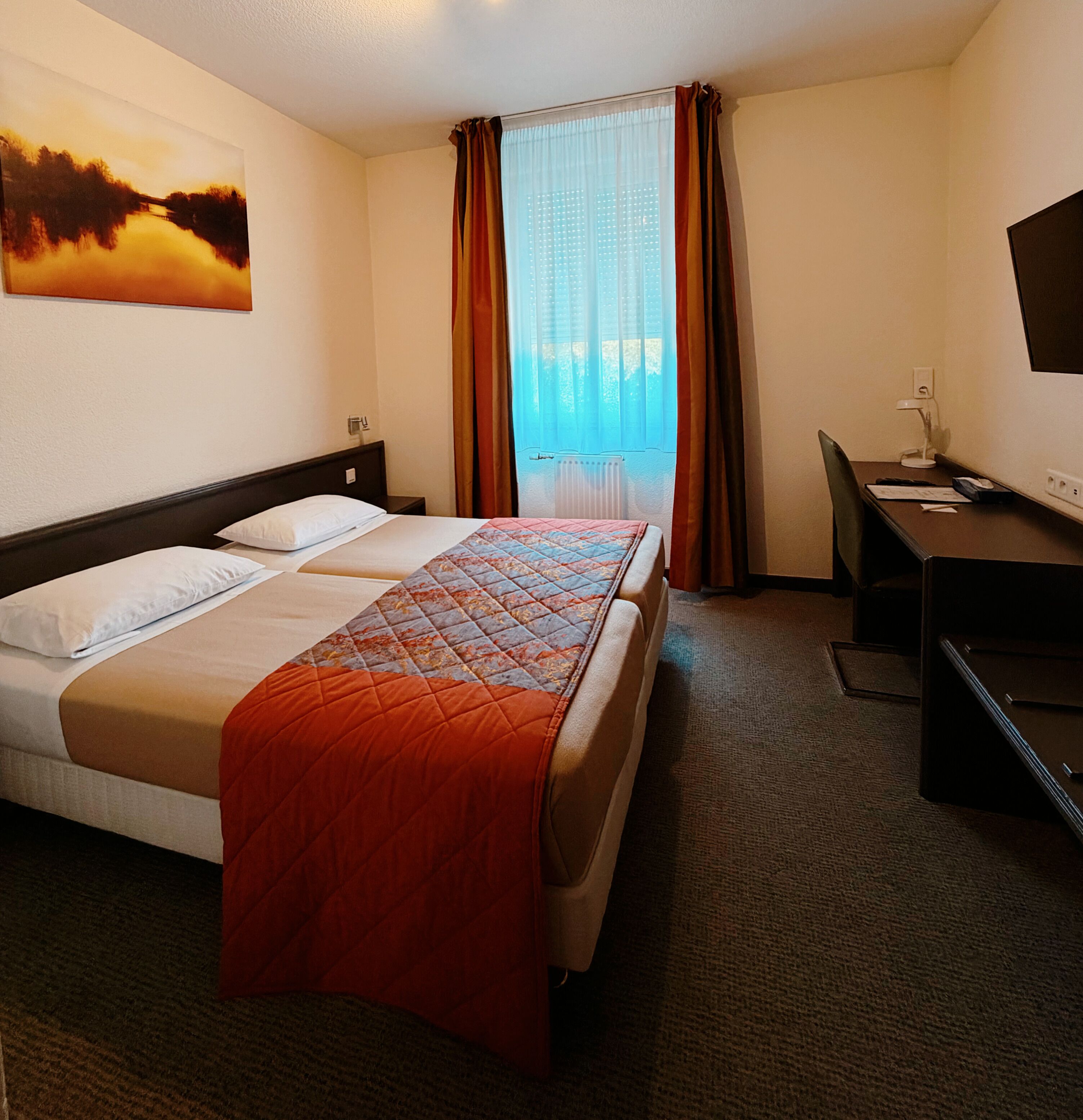 Desk, free WiFi, bed sheets, wheelchair access