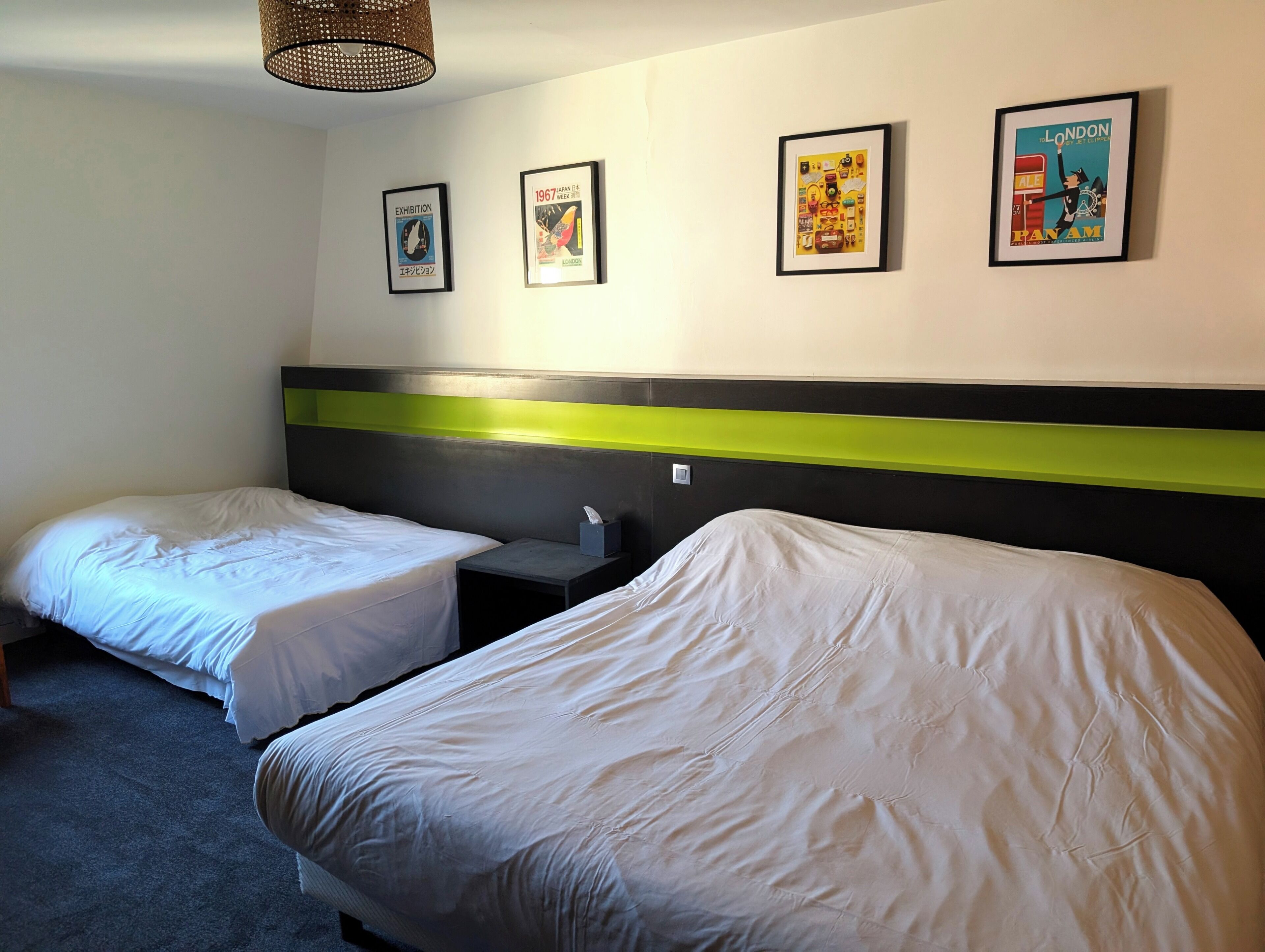 family room | 1 bedroom, blackout curtains, iron/ironing board, travel cot