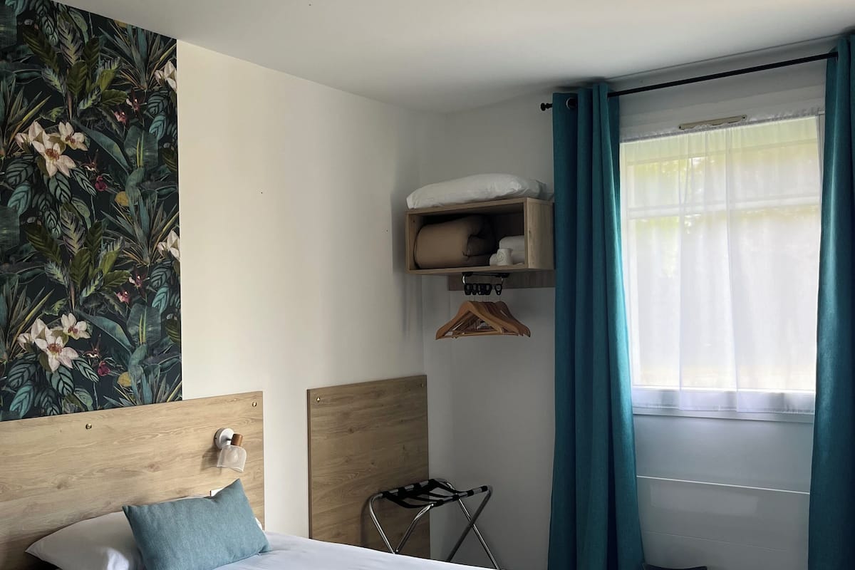 comfort twin room | 1 bedroom, premium bedding, select comfort beds, individually decorated