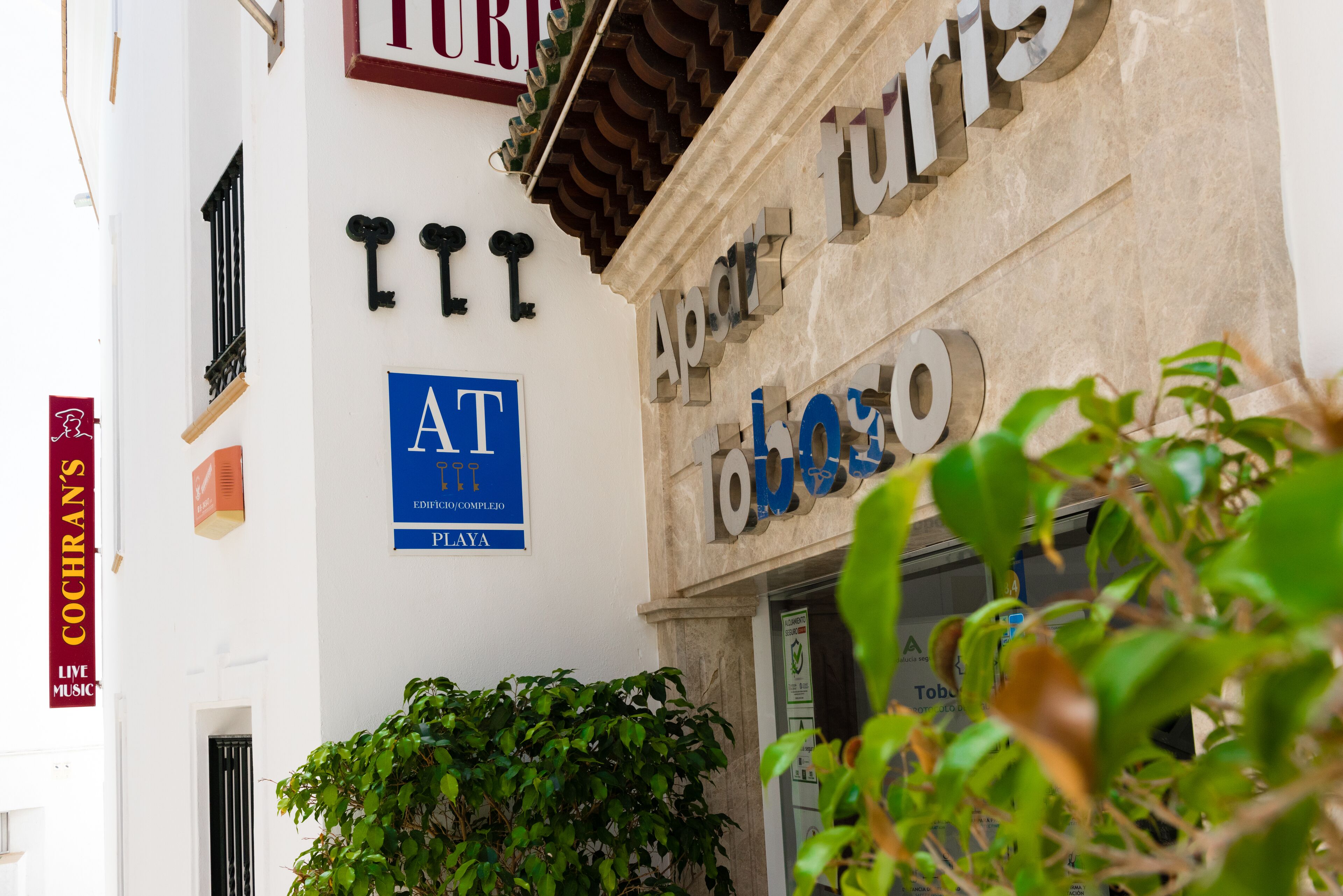 Voorkant van accommodatie