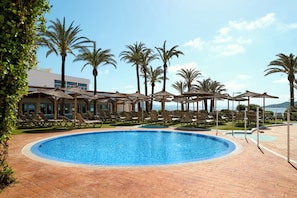 Outdoor pool, pool loungers - Aluasun Doblemar (San Javier)