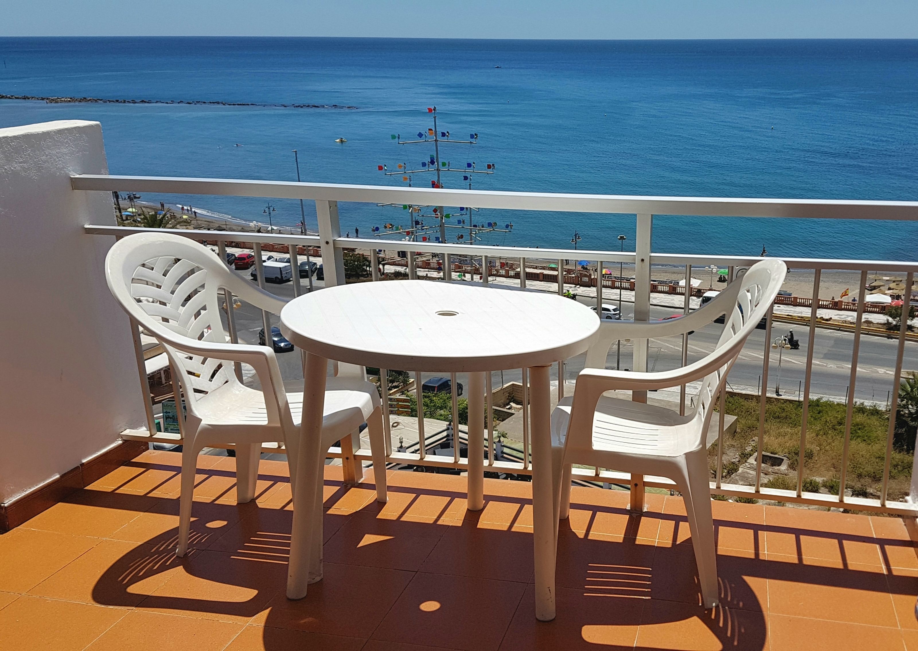 Estudio, terraza, vistas al mar | Vistas del balcón