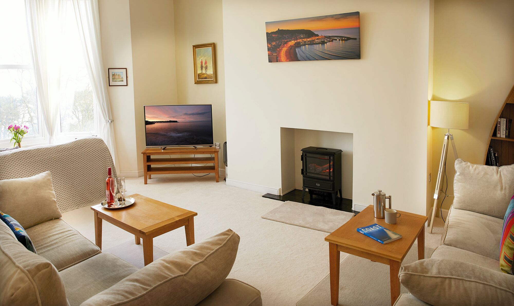 Luxury Apartment | Living area | LCD TV, DVD player