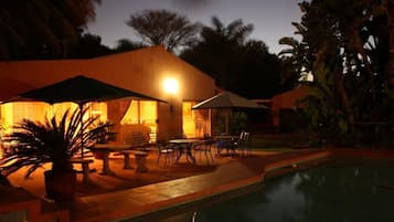 Front of property – evening/night