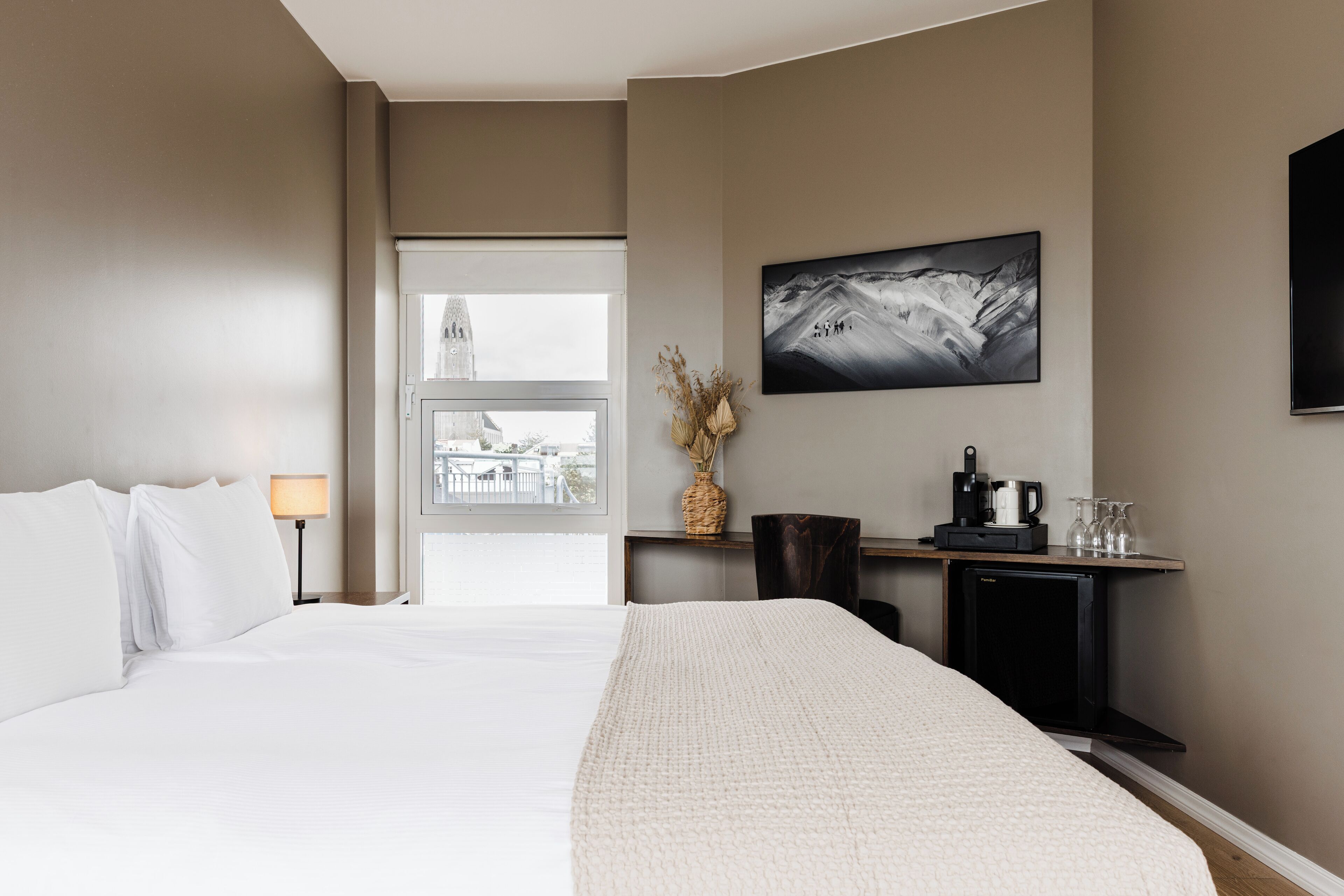 Junior-suite - balkon - bjergudsigt | Egyptiske bomuldslagner, premium-sengetøj, Select Comfort-senge