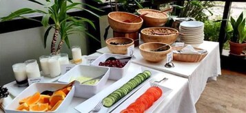 Daily buffet breakfast (EUR 24 per person)