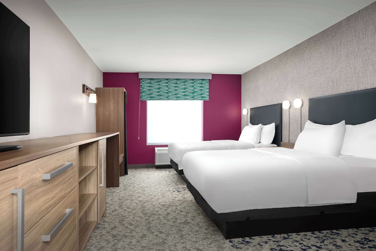 1 bedroom, desk, laptop workspace, iron/ironing board