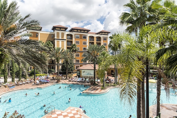 2 outdoor pools, a heated pool, open 7:00 AM to 11:00 PM, pool umbrellas