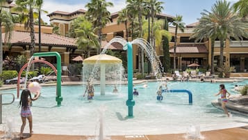 2 outdoor pools, a heated pool, open 7:00 AM to 11:00 PM, pool umbrellas
