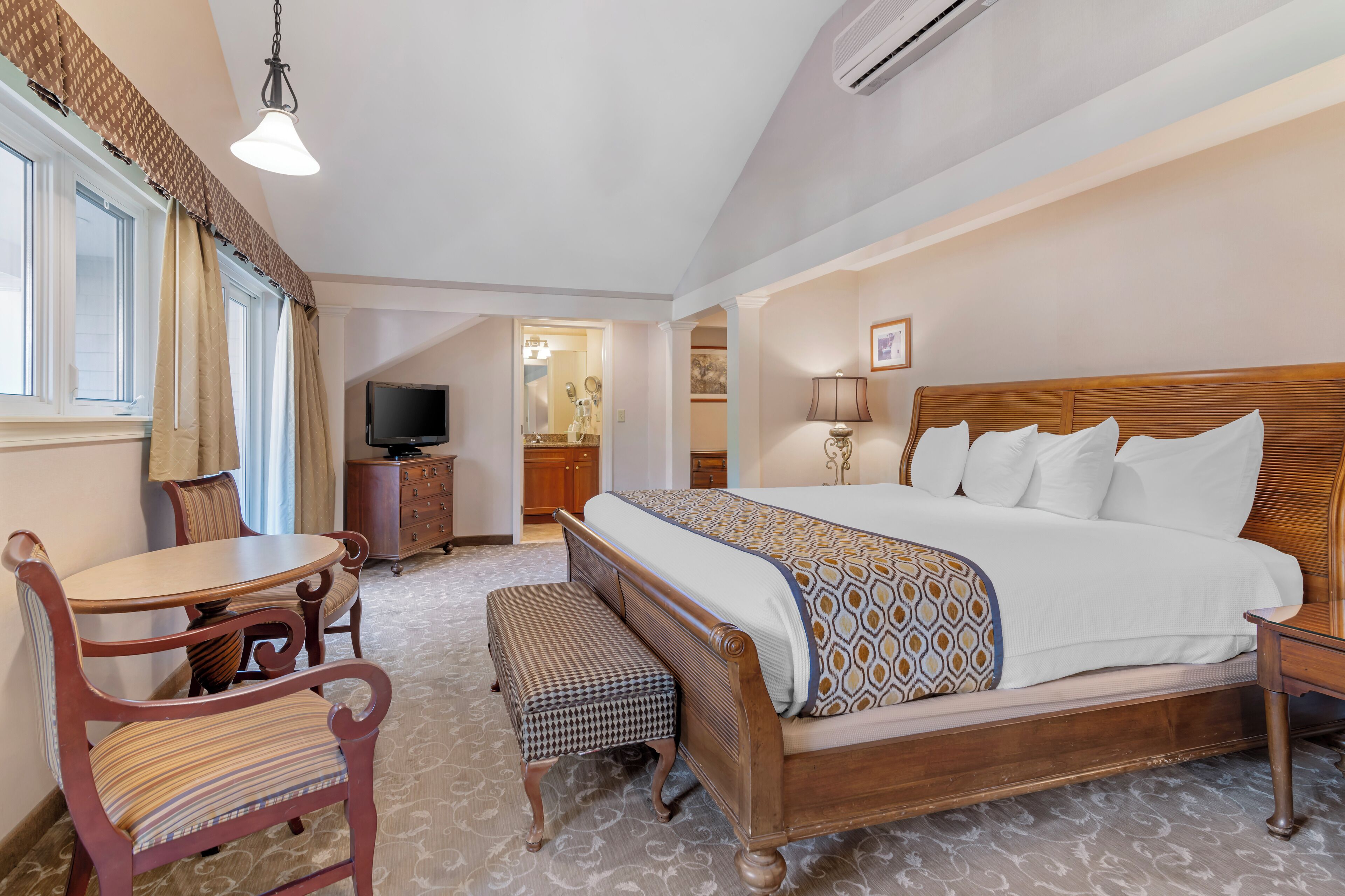 individually decorated, individually furnished, desk, iron/ironing board