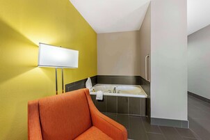 In-room safe, desk, laptop workspace, iron/ironing board