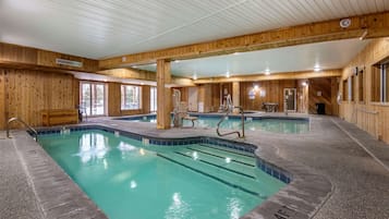 3 indoor pools, seasonal outdoor pool, free pool cabanas, pool loungers