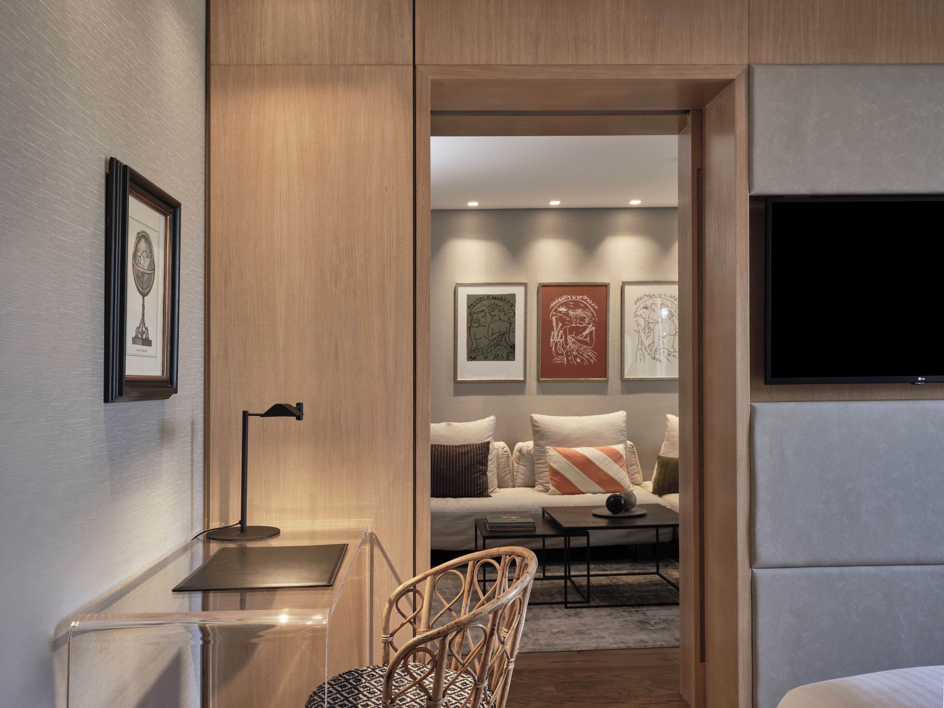 master suite | minibar, in-room safe, blackout curtains, soundproofing