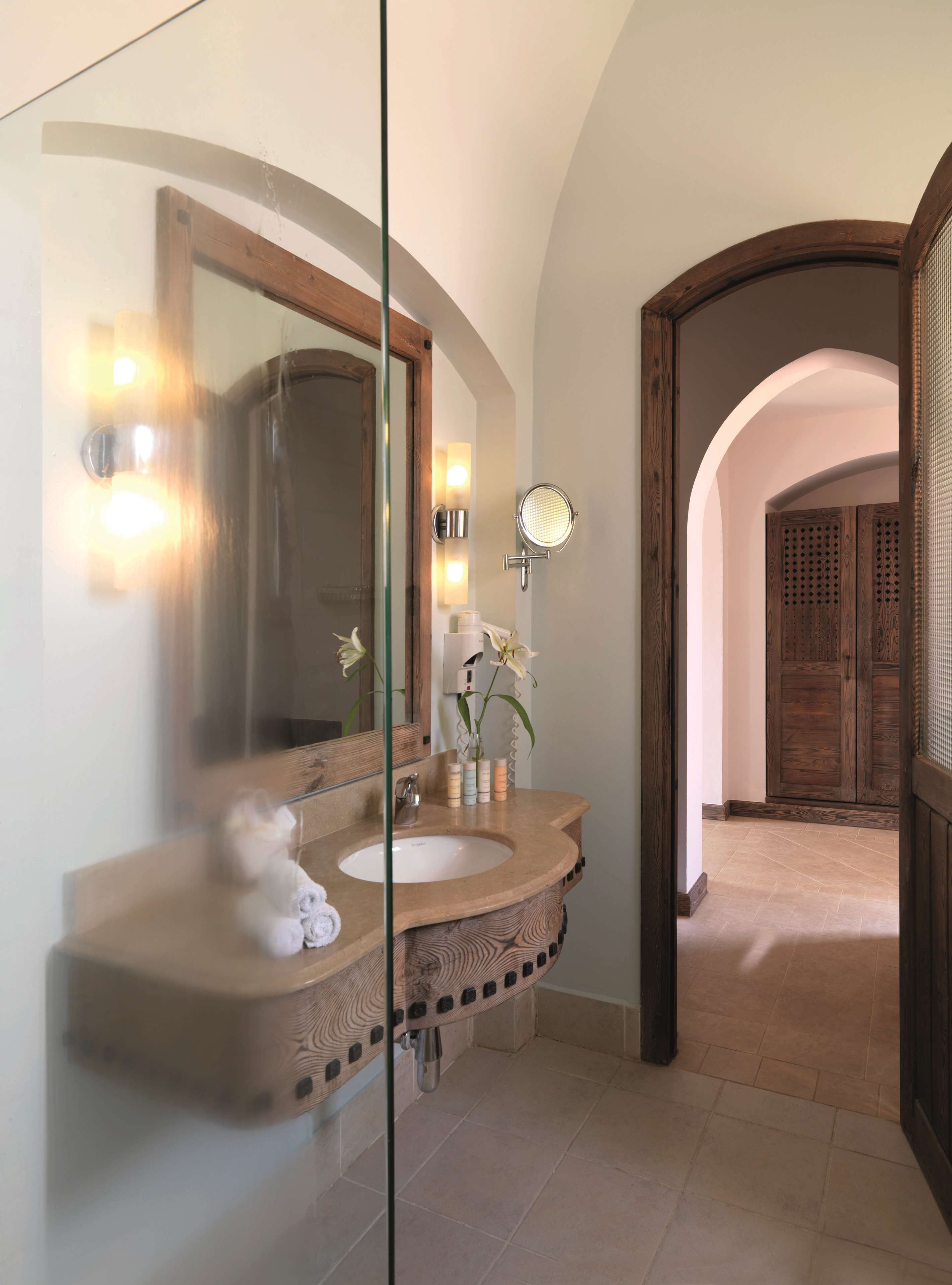 shower, eco-friendly toiletries, hair dryer, towels