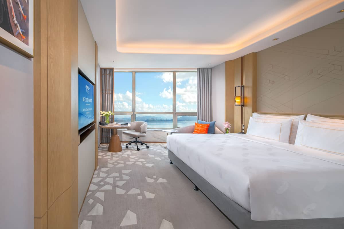 1 Schlafzimmer, hochwertige Bettwaren, Daunenbettdecken, Minibar