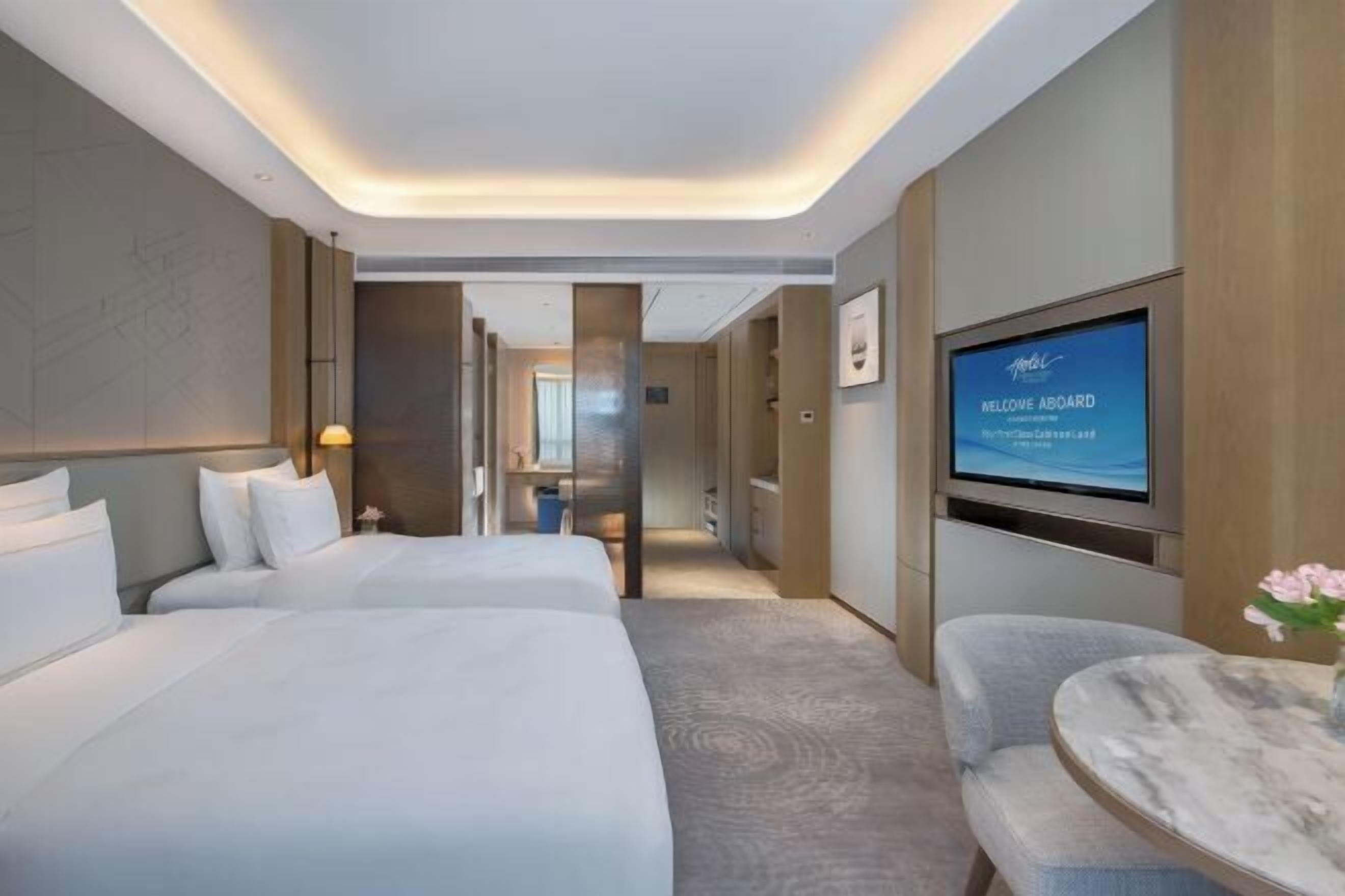 Ropa de cama de alta calidad, edredón y minibar 